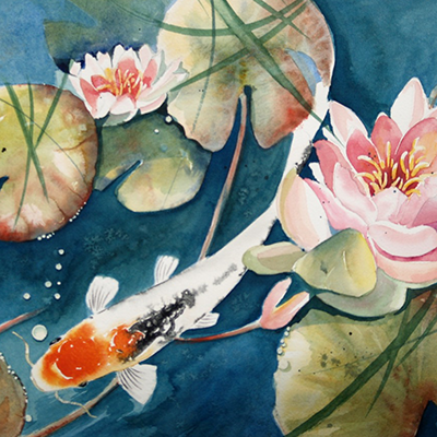 Benson, Sylvia - Watercolor Koi